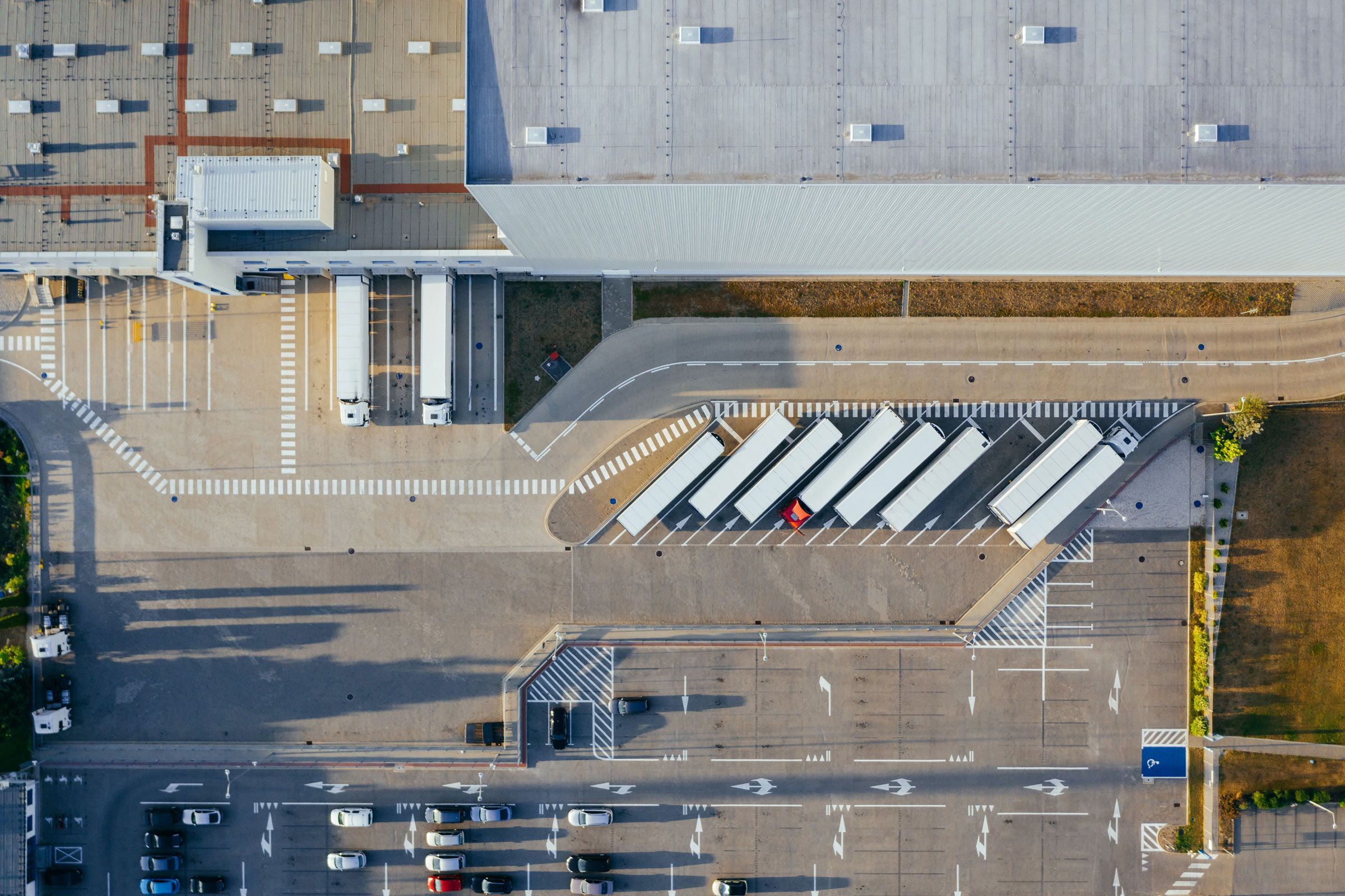 Luftaufnahme Logistikcenter